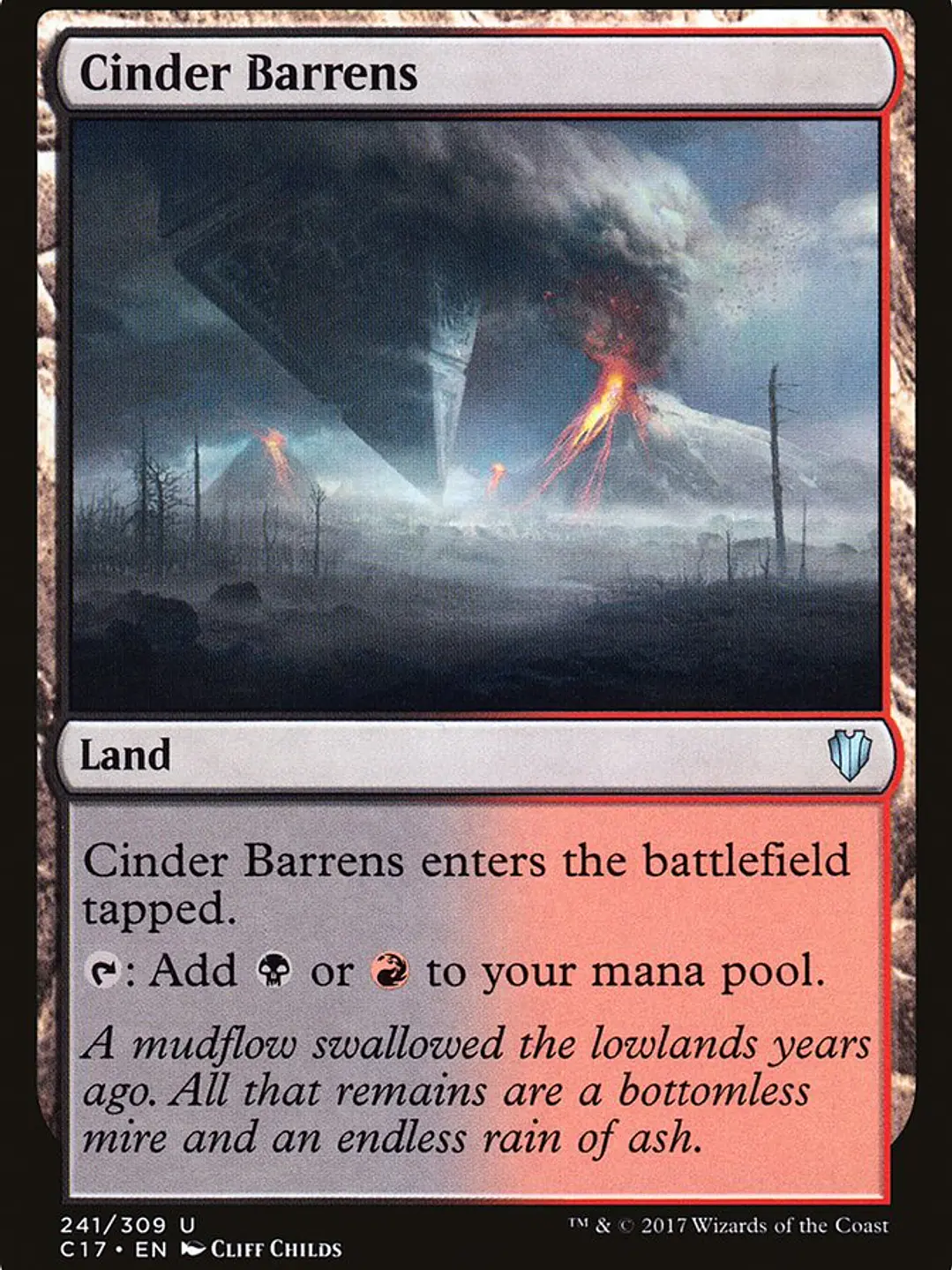 Cinder Barrens (Commander 2017) 1