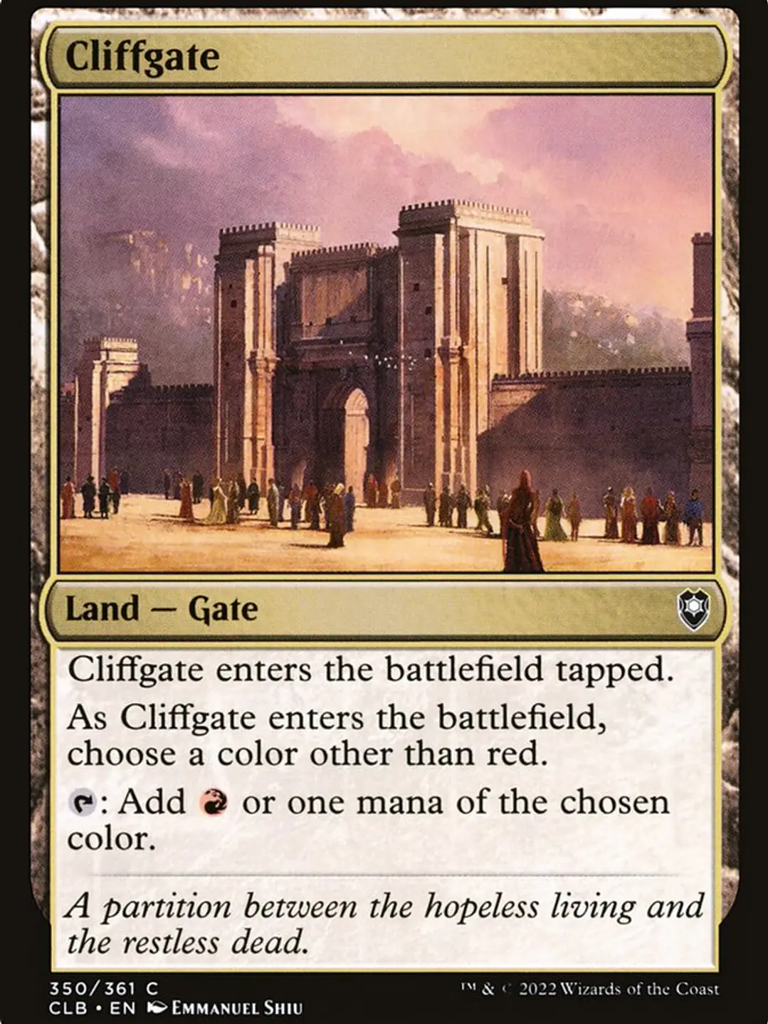 Cliffgate (Commander Legends: Battle for Baldur's Gate) 1