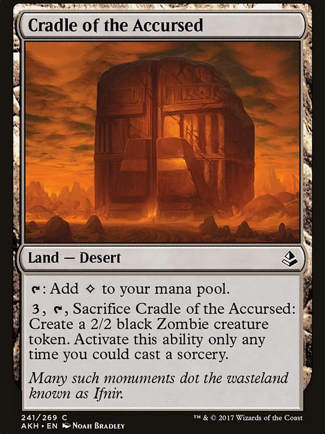 Cradle of the Accursed (Amonkhet) 1