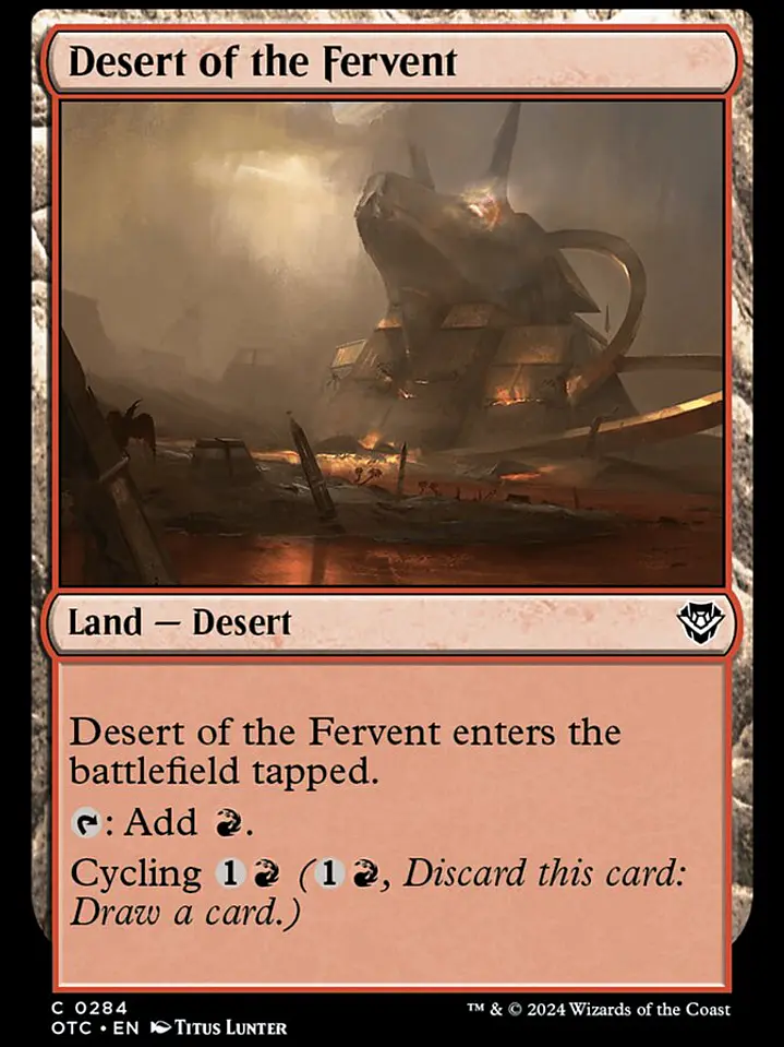 Desert of the Fervent (Outlaws of Thunder Junction Commander) 1