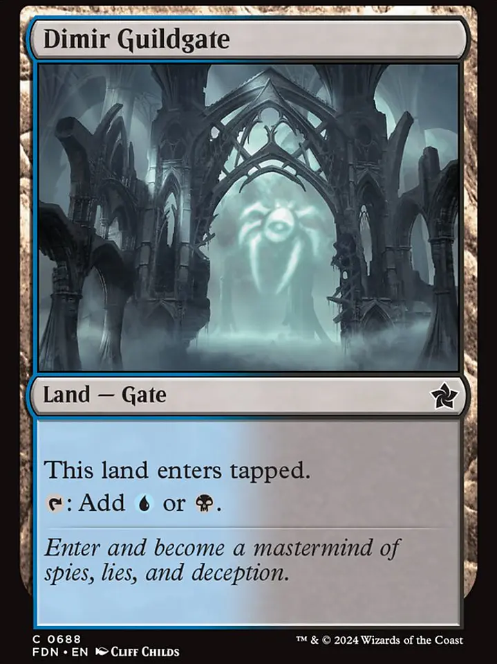 Dimir Guildgate (Foundations) 1