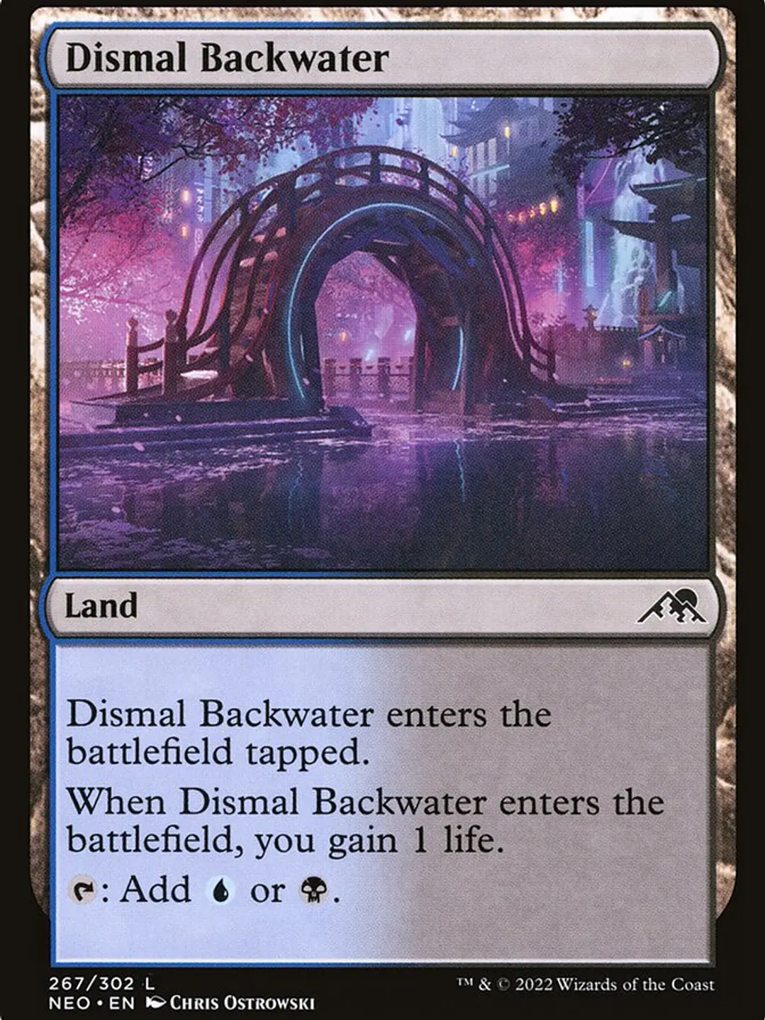 Dismal Backwater (Kamigawa: Neon Dynasty) 1