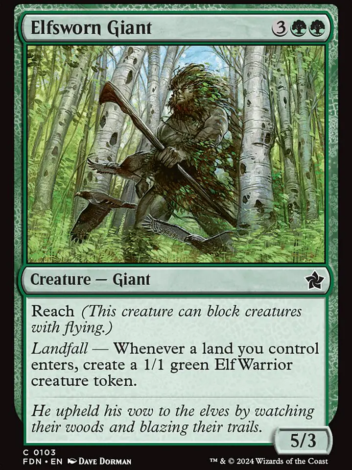 Elfsworn Giant (Foundations) 1