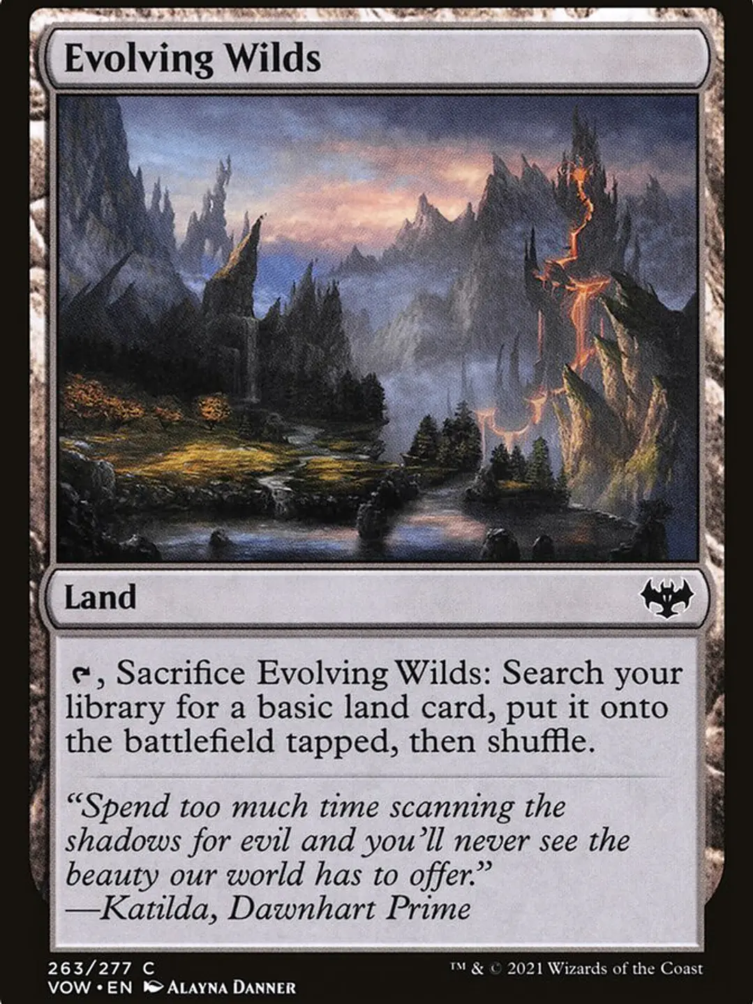 Evolving Wilds (Innistrad: Crimson Vow) 1