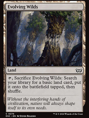 Evolving Wilds (Duskmourn: House of Horror Commander)