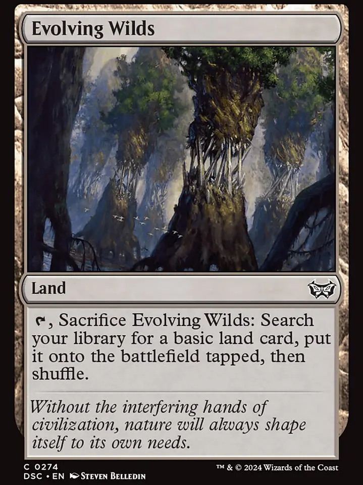 Evolving Wilds (Duskmourn: House of Horror Commander) 1