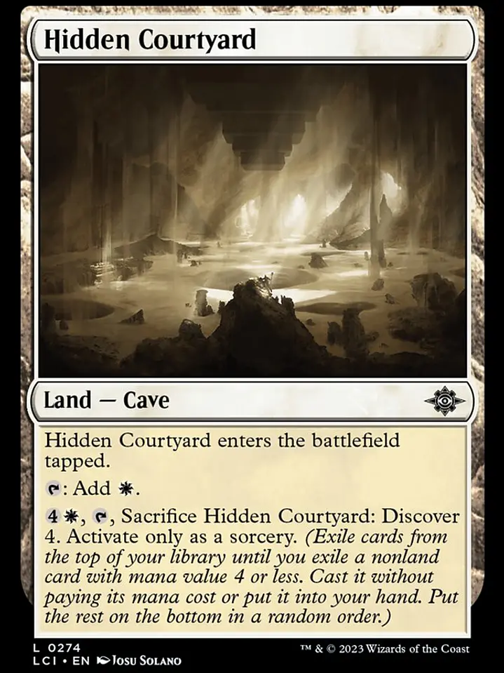 Hidden Courtyard (The Lost Caverns of Ixalan) 1