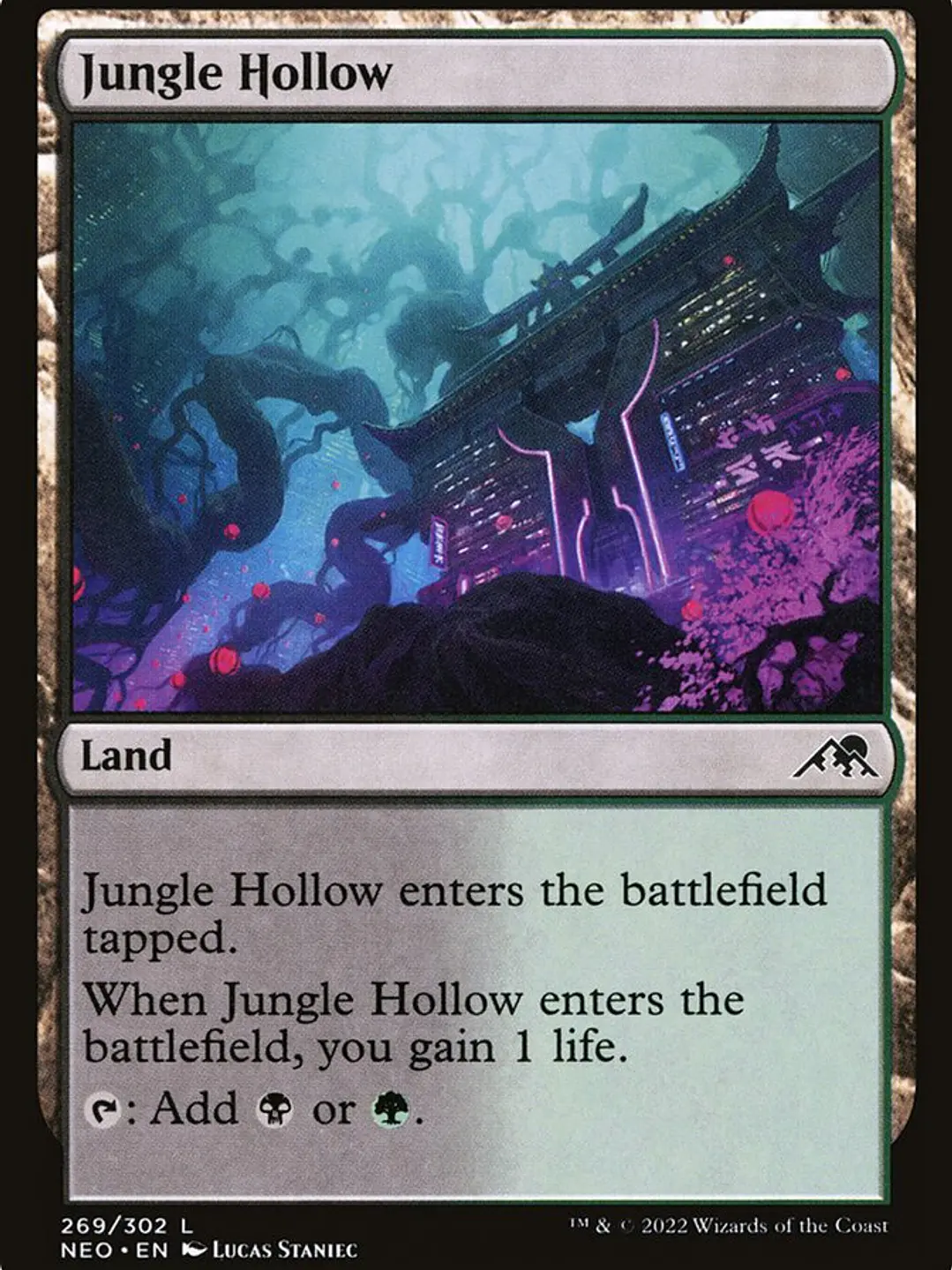 Jungle Hollow (Kamigawa: Neon Dynasty) 1