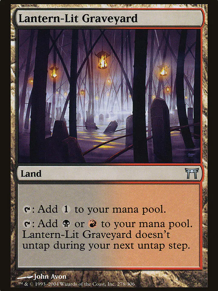 Lantern-Lit Graveyard (Champions of Kamigawa) 1