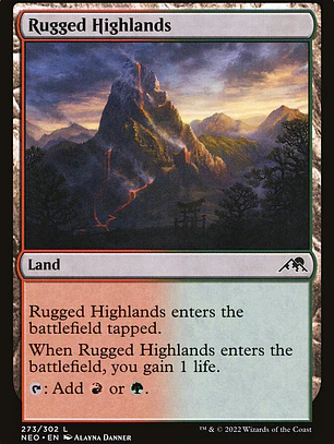 Rugged Highlands (Kamigawa: Neon Dynasty)