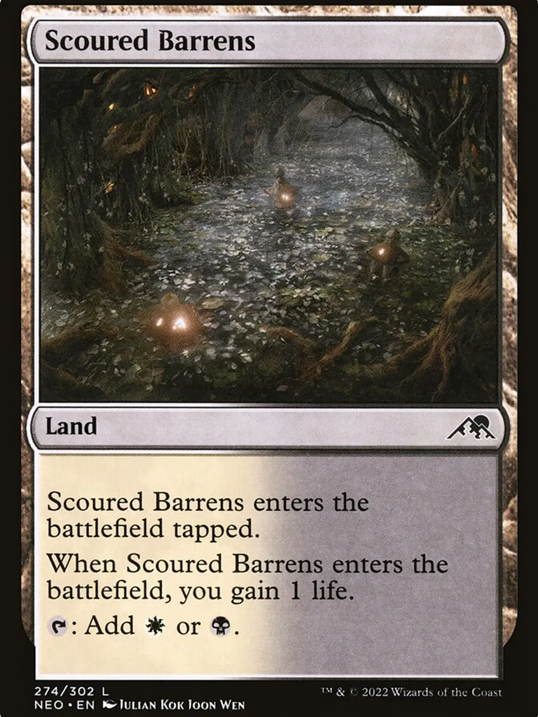 Scoured Barrens (Kamigawa: Neon Dynasty) 1