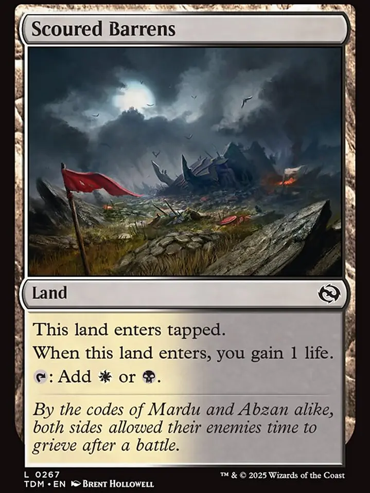 Scoured Barrens (Tarkir: Dragonstorm) 1