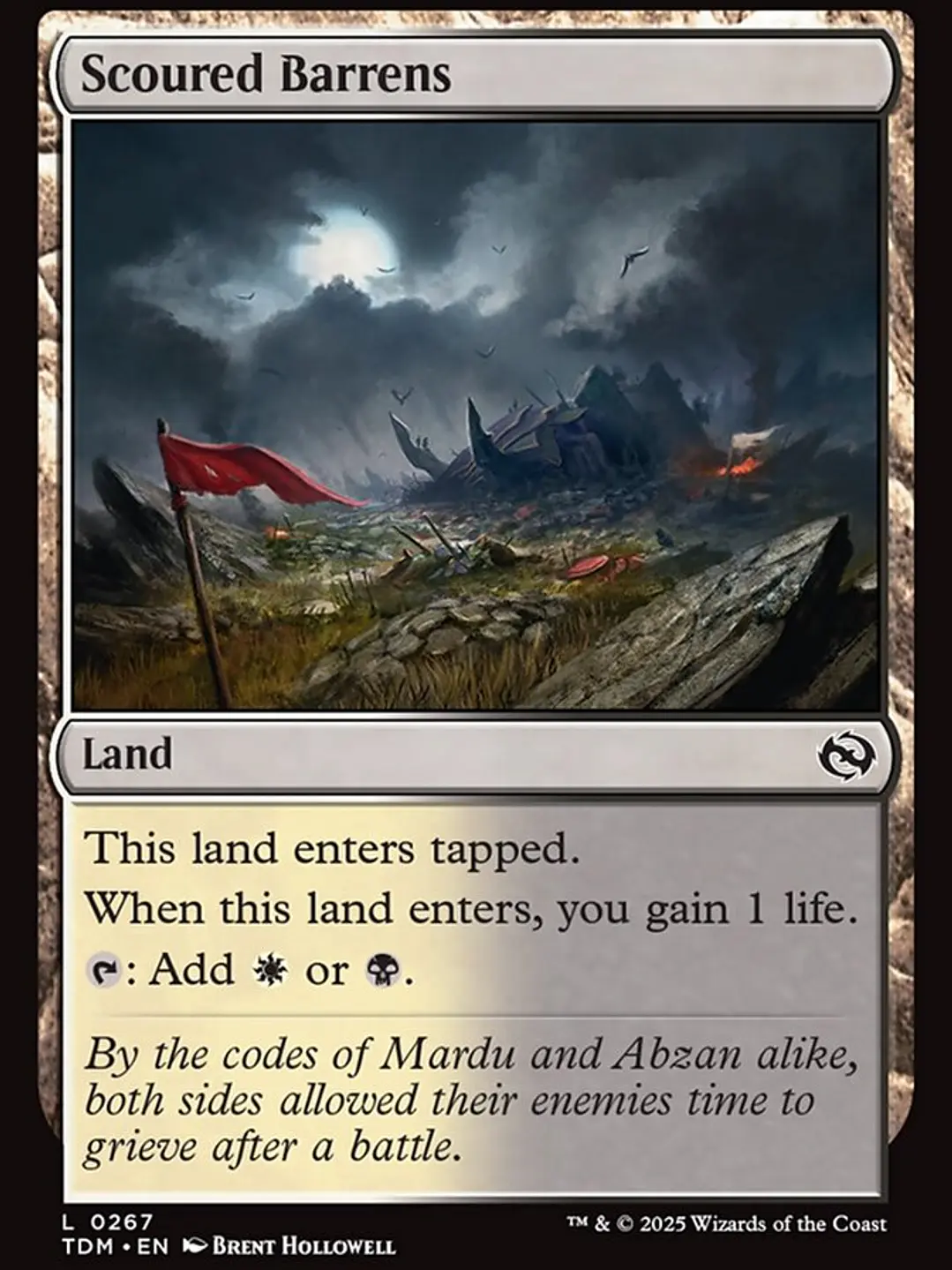 Scoured Barrens (Tarkir: Dragonstorm) 1