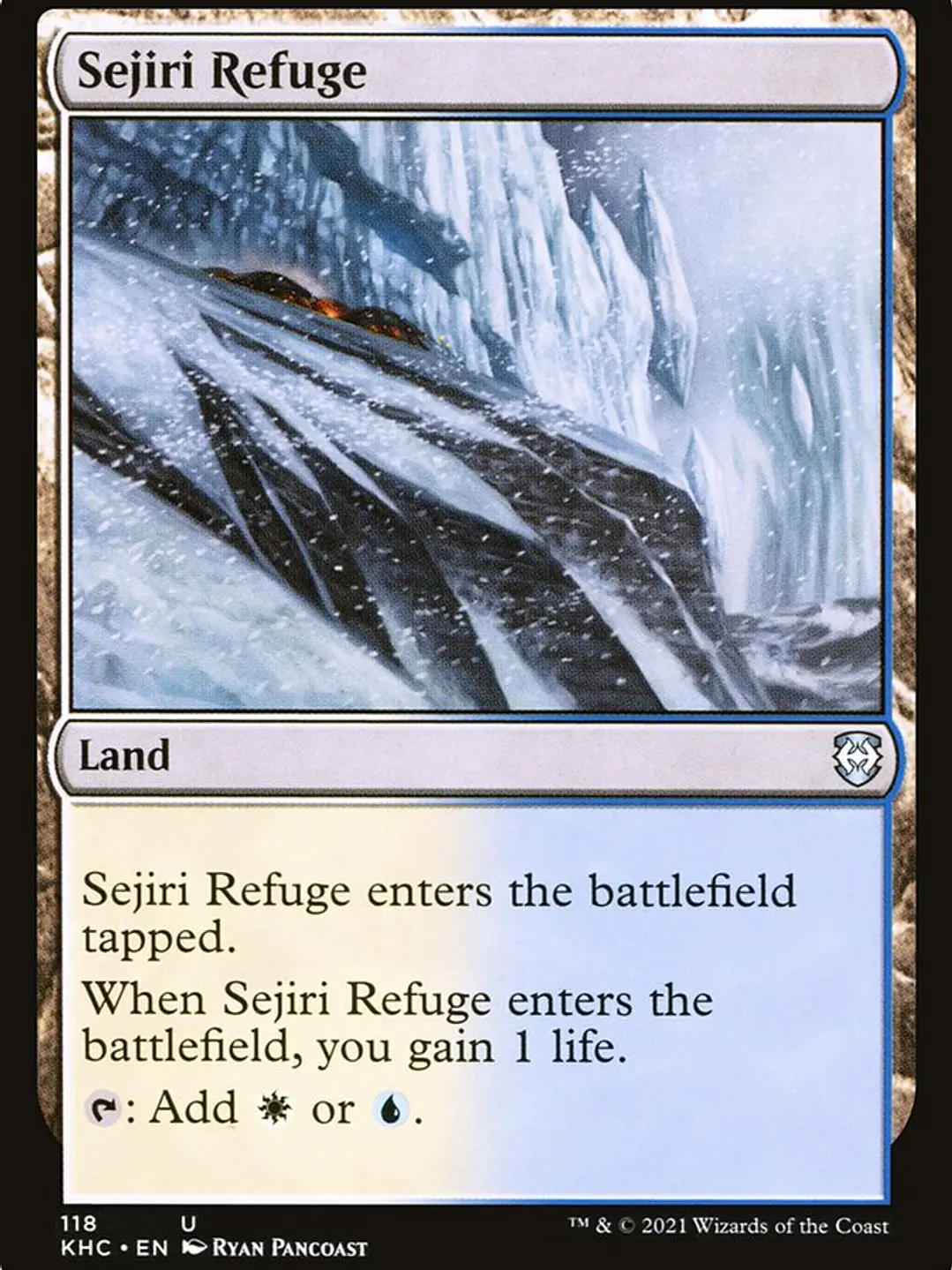 Sejiri Refuge (Kaldheim Commander) 1