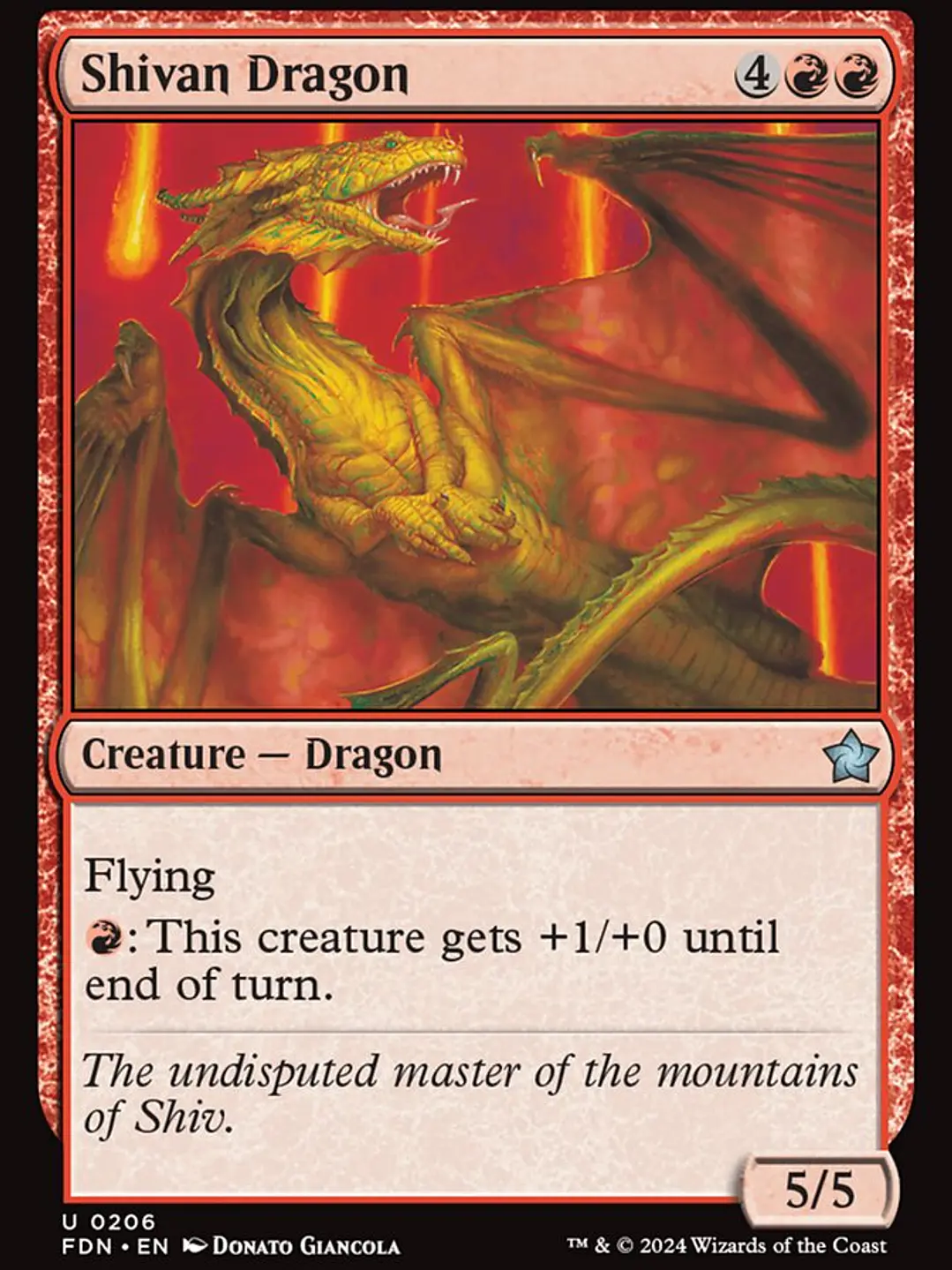 Shivan Dragon (Foundations) 1