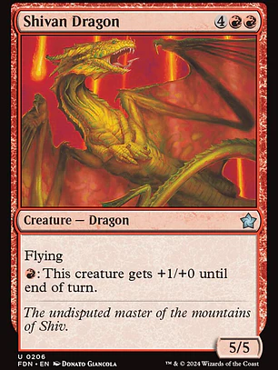 Shivan Dragon (Foundations)