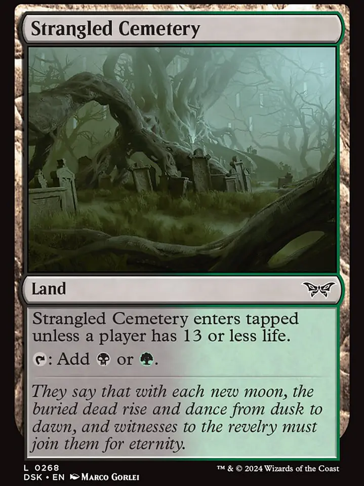 Strangled Cemetery (Duskmourn: House of Horror) 1