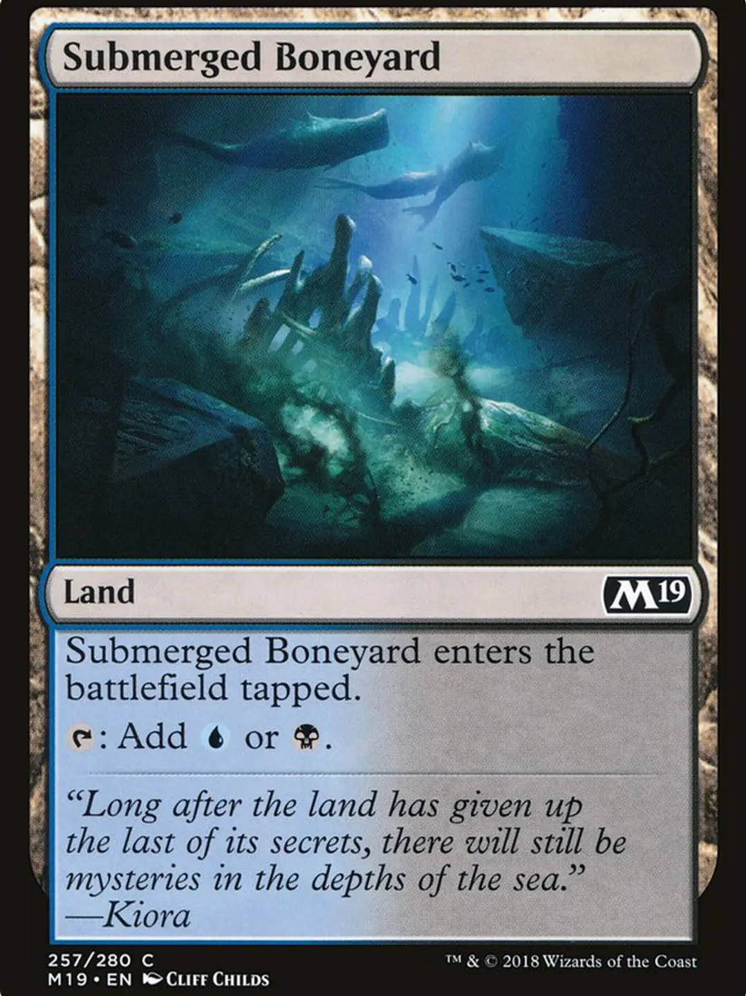 Submerged Boneyard (Core Set 2019) 1