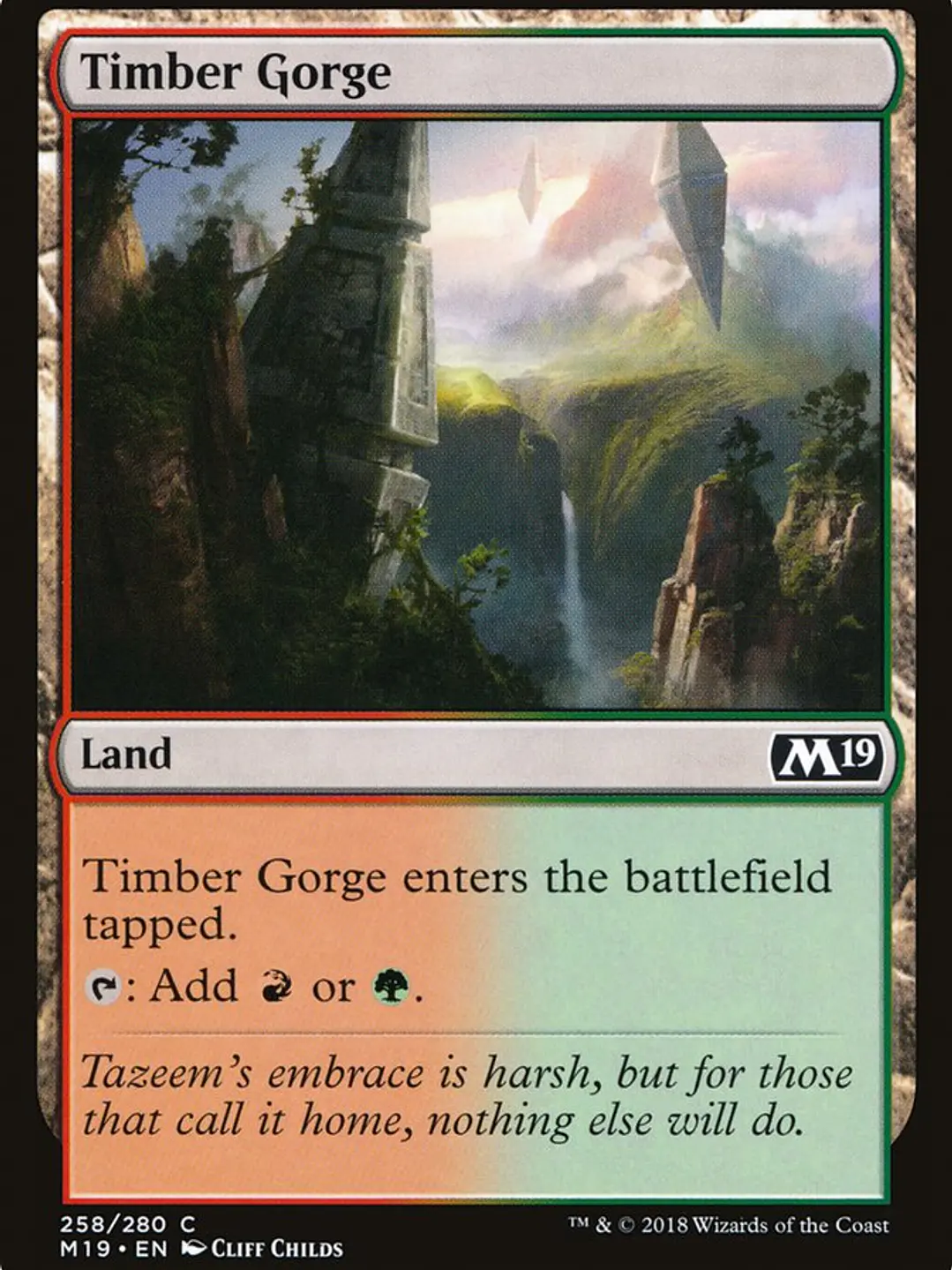 Timber Gorge (Core Set 2019) 1