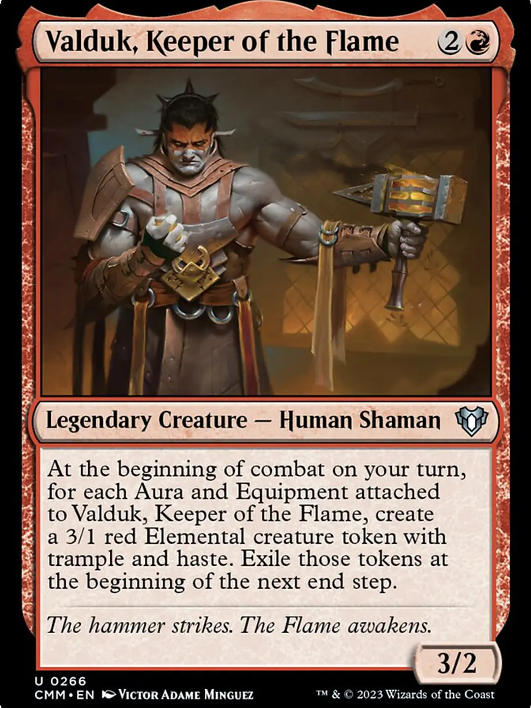 Valduk, Keeper of the Flame (Commander Masters) 1