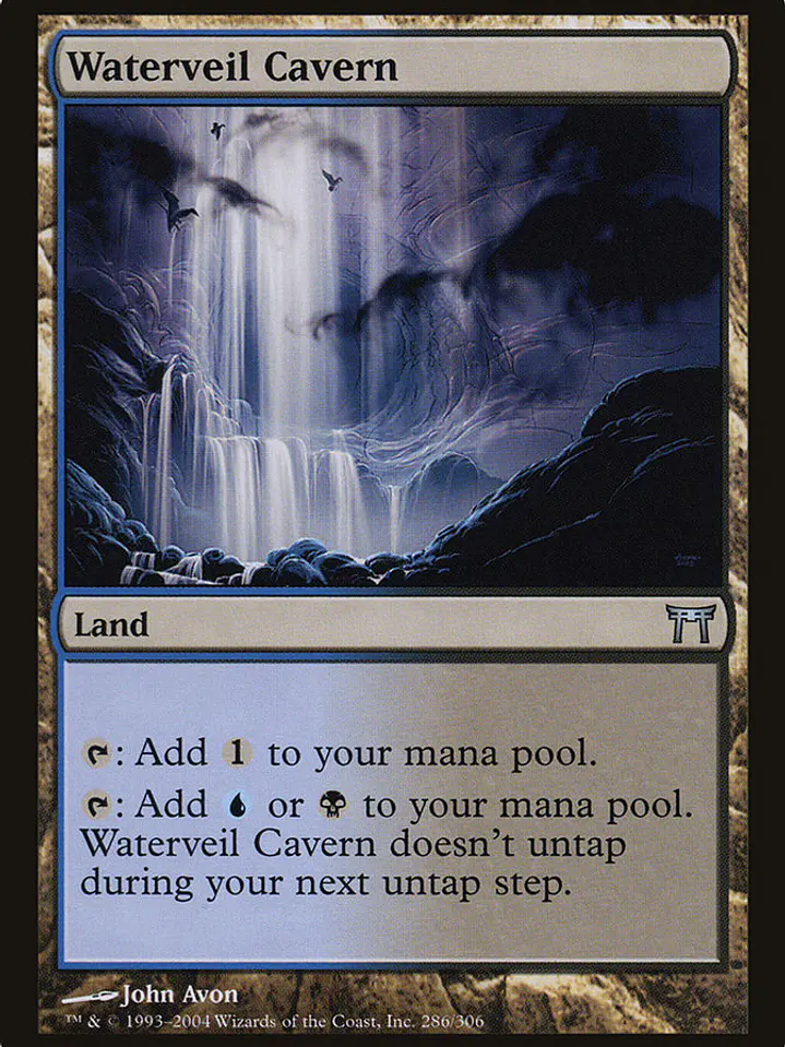 Waterveil Cavern (Champions of Kamigawa) 1
