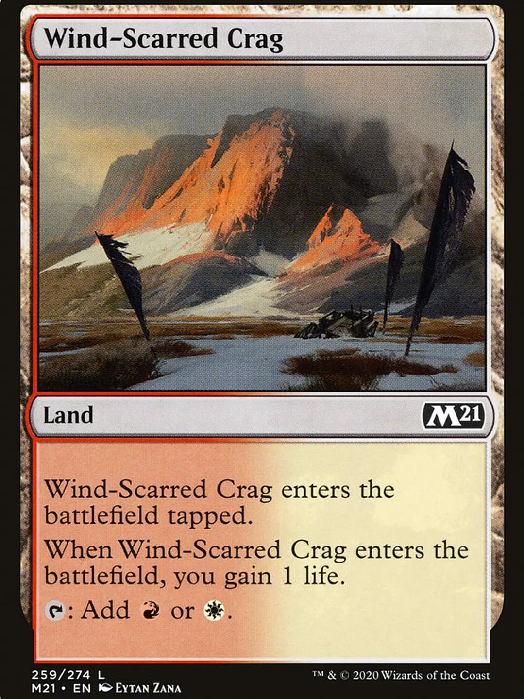 Wind-Scarred Crag (Core Set 2021) 1