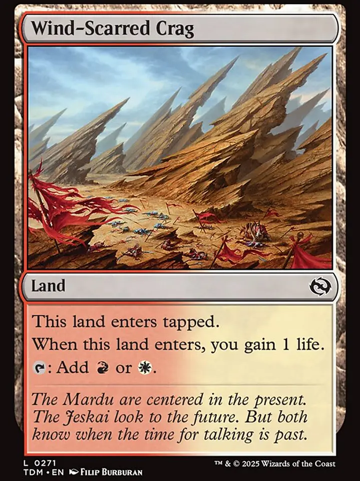 Wind-Scarred Crag (Tarkir: Dragonstorm) 1