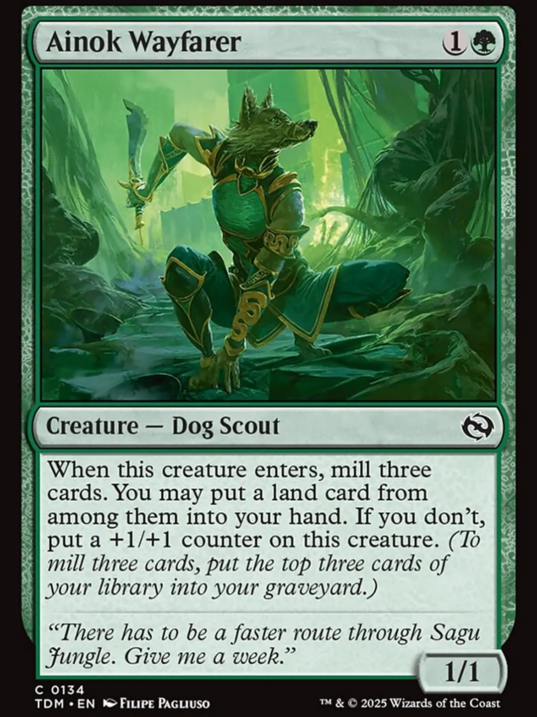 Ainok Wayfarer (Tarkir: Dragonstorm) 1