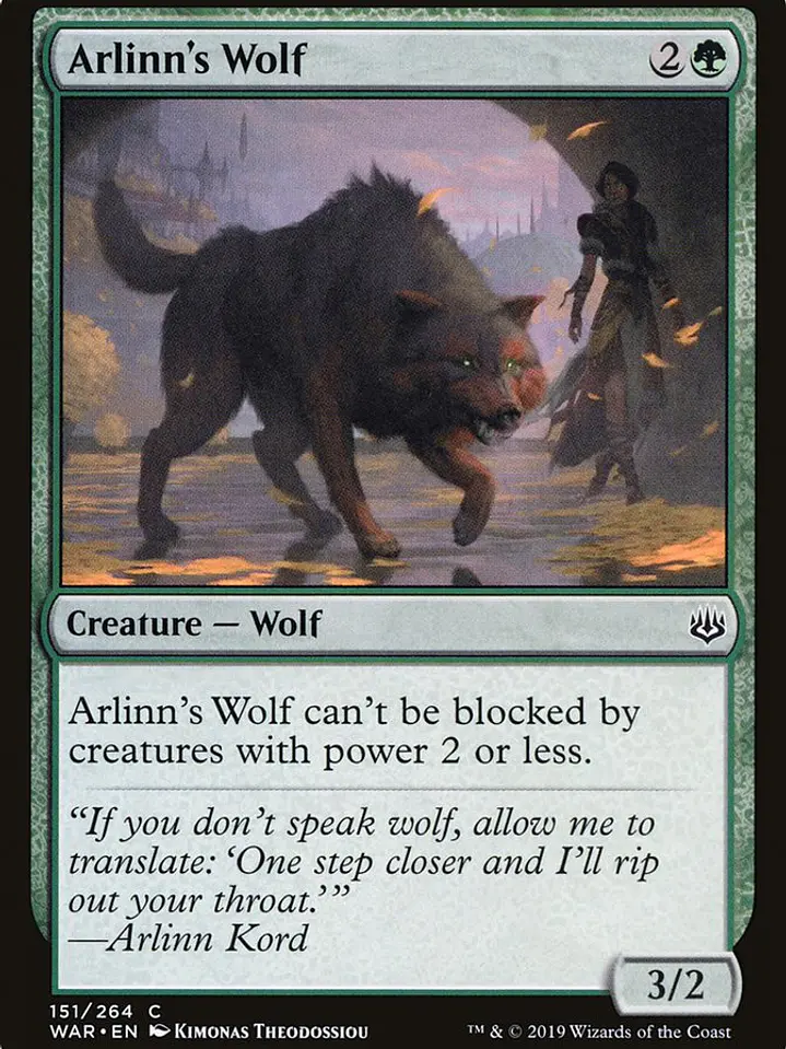 Arlinn's Wolf (War of the Spark) 1