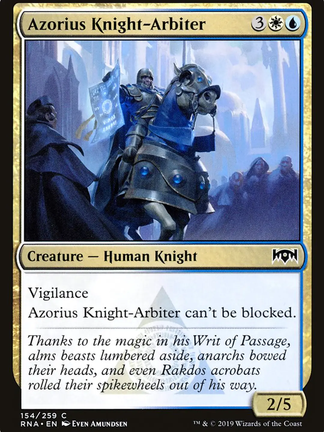 Azorius Knight-Arbiter (Ravnica Allegiance) 1