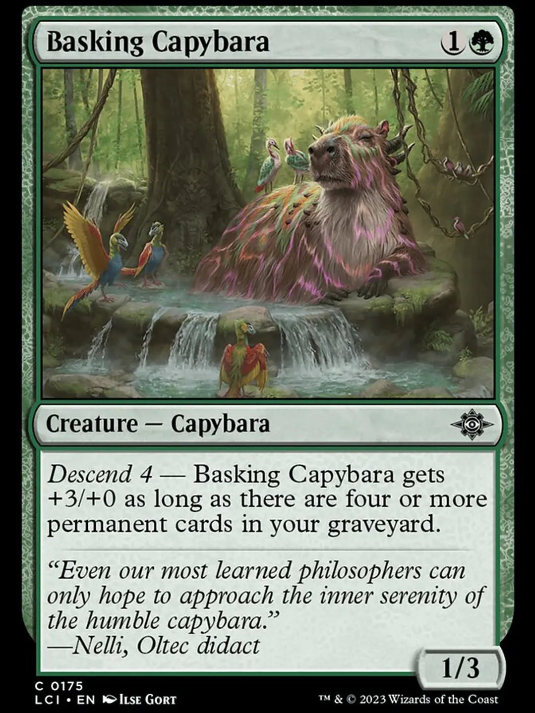 Basking Capybara (The Lost Caverns of Ixalan) 1