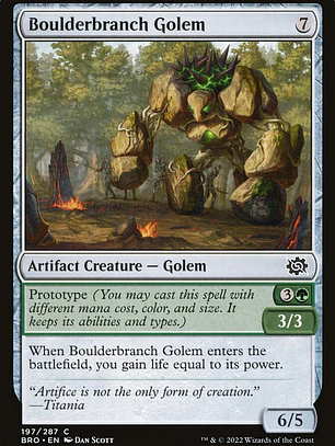 Boulderbranch Golem (The Brothers' War)