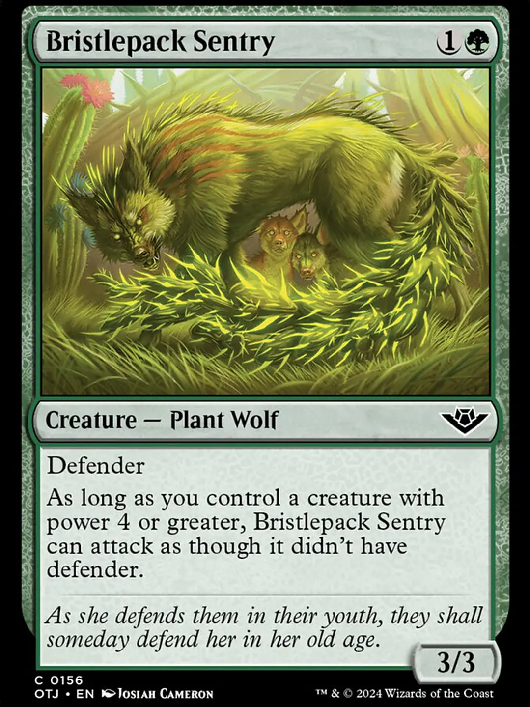 Bristlepack Sentry (Outlaws of Thunder Junction) 1