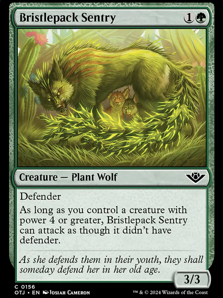 Bristlepack Sentry (Outlaws of Thunder Junction) 1