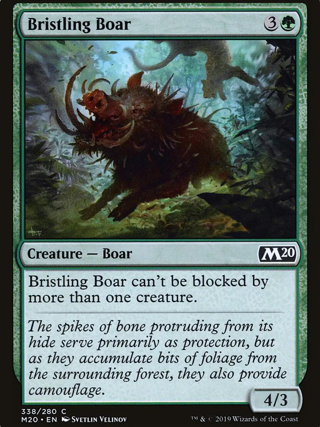Bristling Boar (Core Set 2020) 1