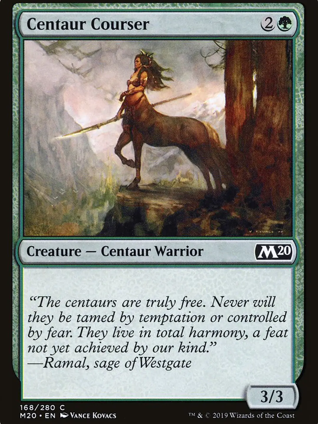 Centaur Courser (Core Set 2020) 1