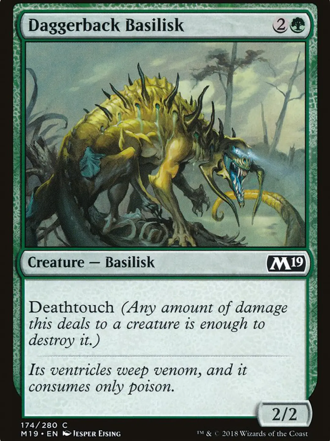 Daggerback Basilisk (Core Set 2019) 1
