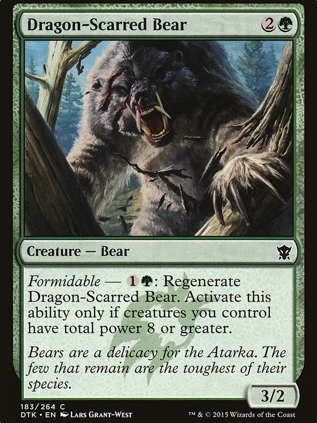 Dragon-Scarred Bear (Dragons of Tarkir) 1