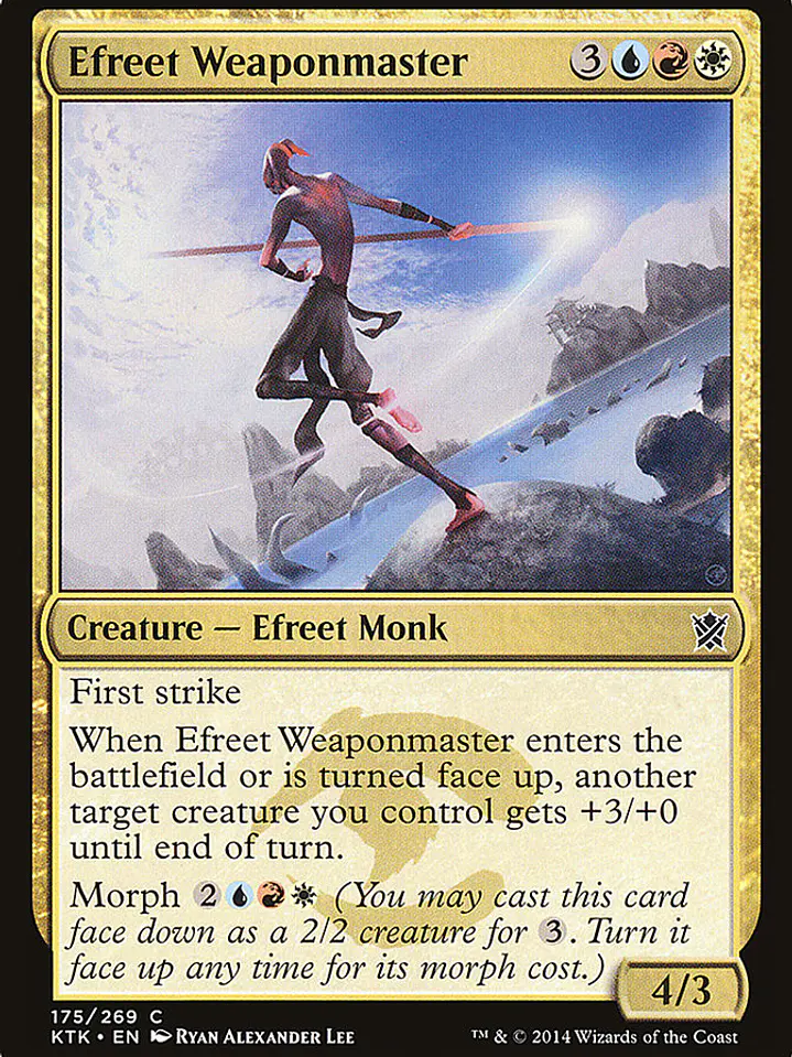 Efreet Weaponmaster (Khans of Tarkir) 1