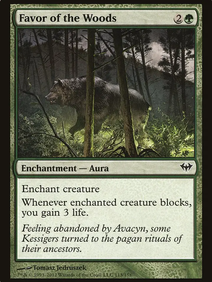 Favor of the Woods (Dark Ascension) 1