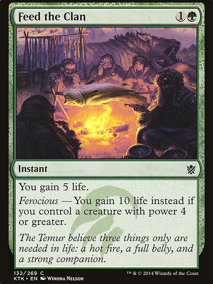 Feed the Clan (Khans of Tarkir) 1