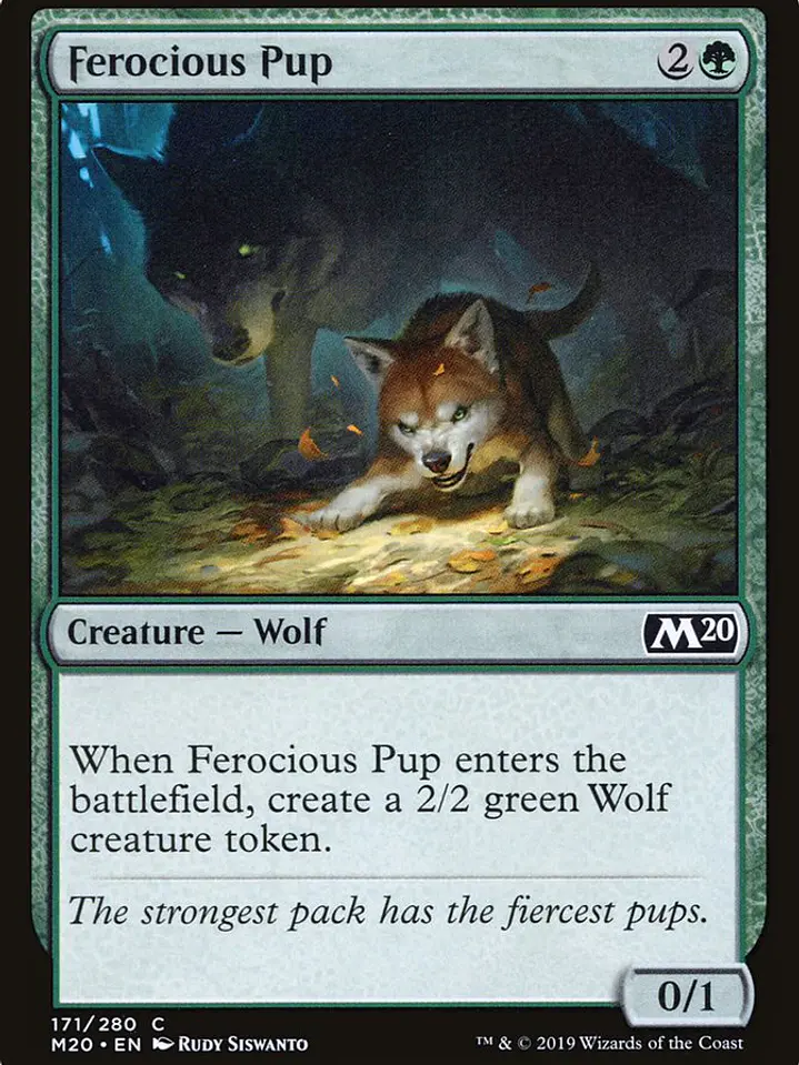 Ferocious Pup (Core Set 2020) 1