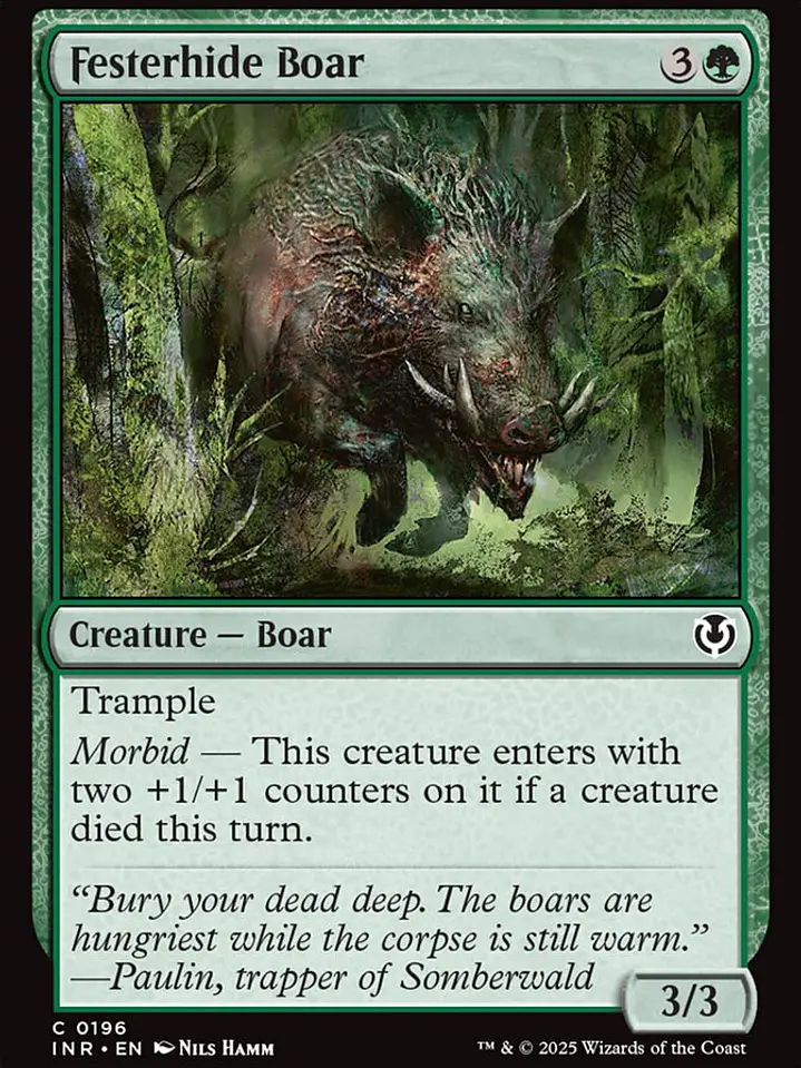Festerhide Boar (Innistrad Remastered) 1