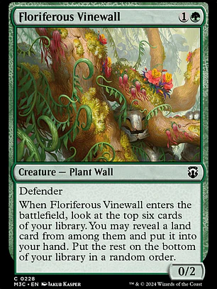 Floriferous Vinewall (Modern Horizons 3 Commander)