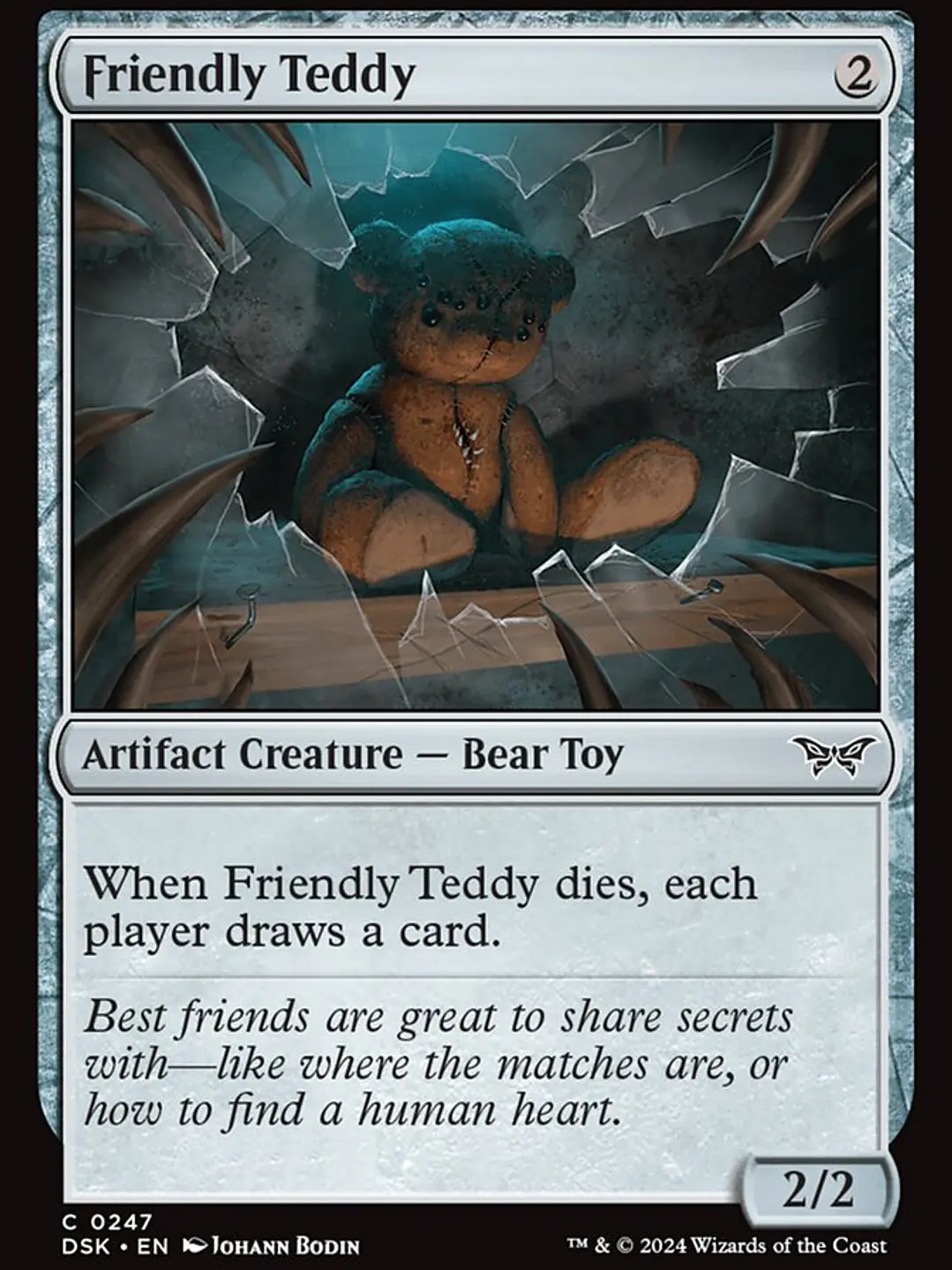Friendly Teddy (Duskmourn: House of Horror) 1