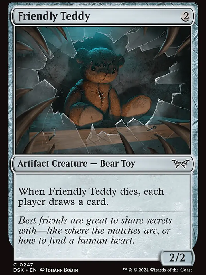 Friendly Teddy (Duskmourn: House of Horror) 1