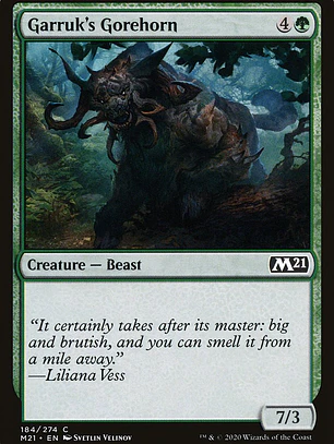 Garruk's Gorehorn (Core Set 2021)