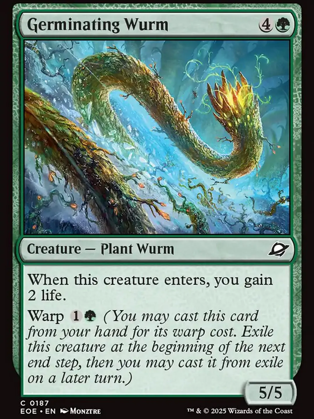 Germinating Wurm (Edge of Eternities) 1