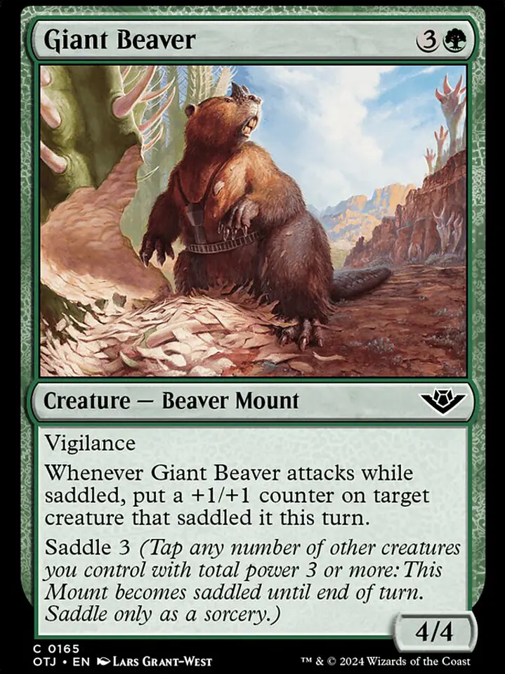 Giant Beaver (Outlaws of Thunder Junction) 1