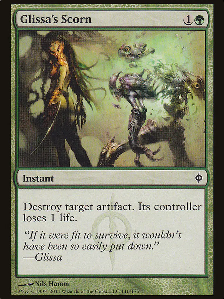 Glissa's Scorn (New Phyrexia) 1